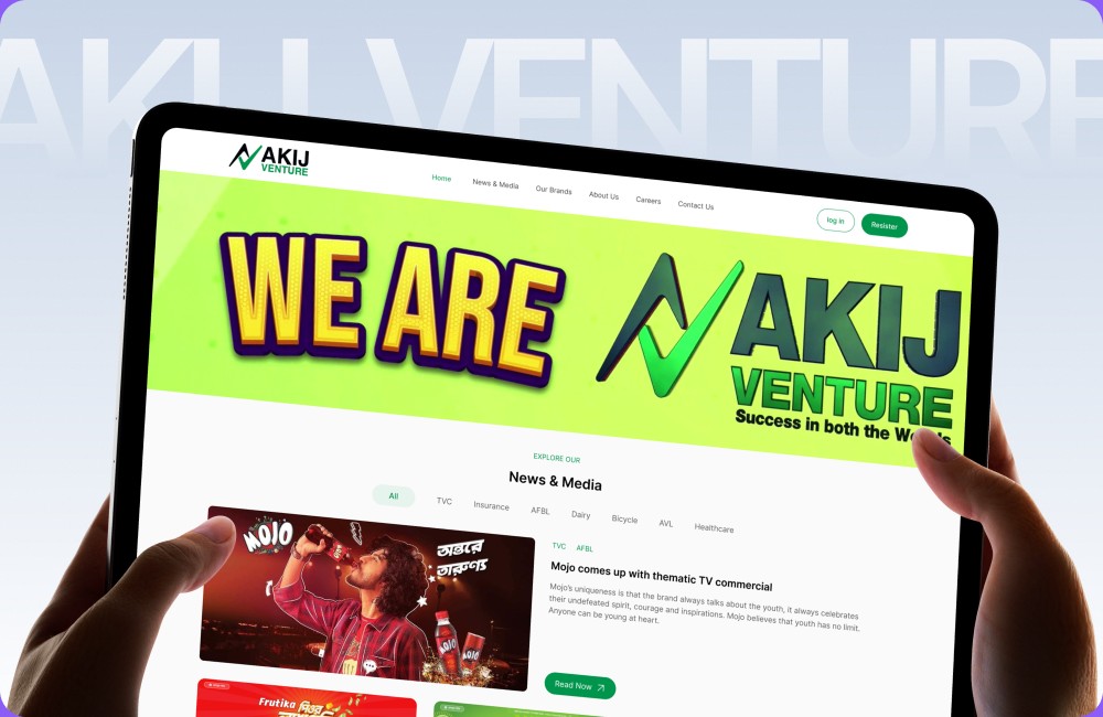 Akij Venture website design