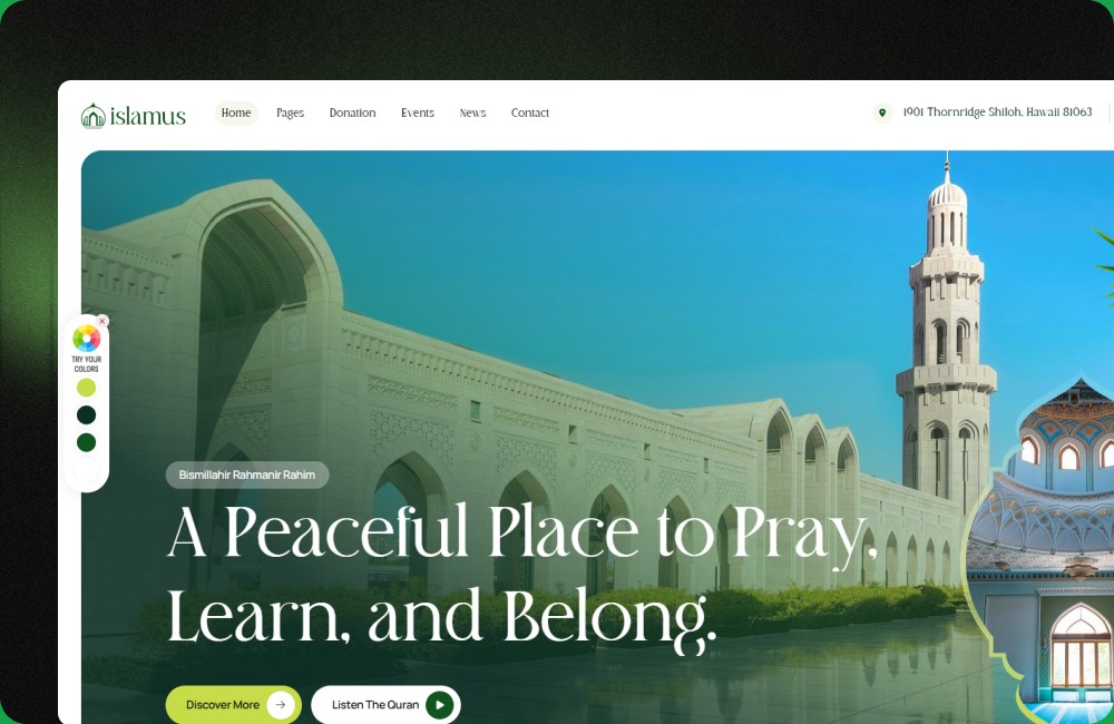 Islamnas full stack website