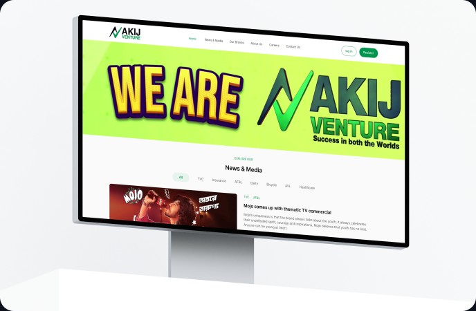Akij Venture website design