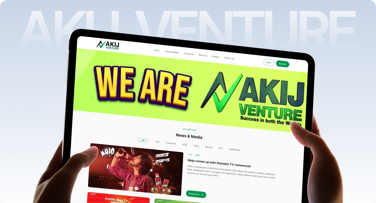 Akij Venture website design