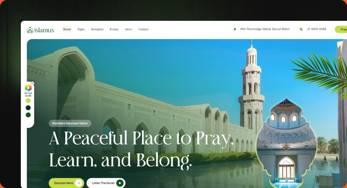 Islamnas full stack website